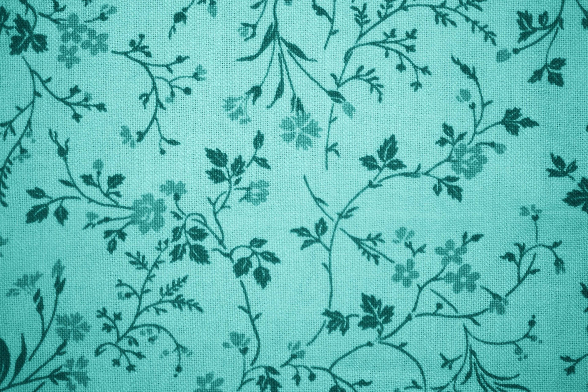 Turquoise Floral Pattern Background