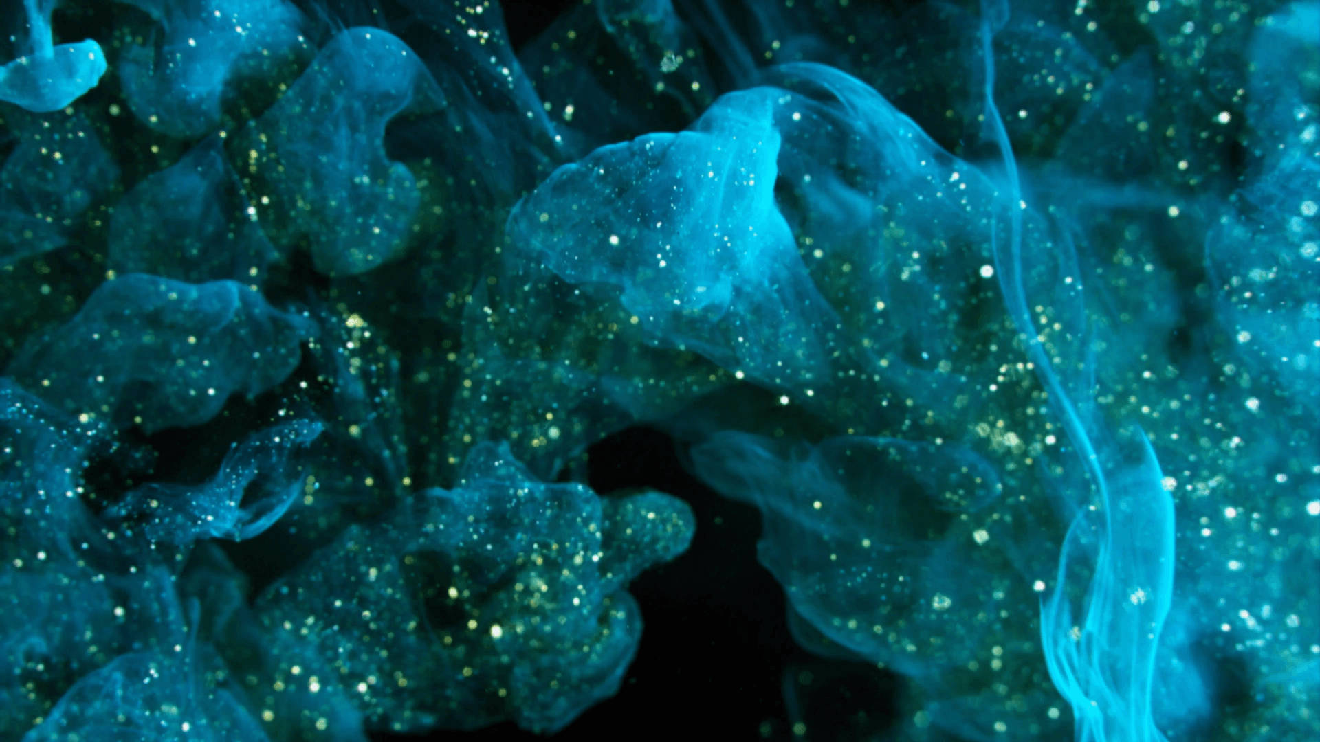 Turquoise Galaxy Aesthetic Background