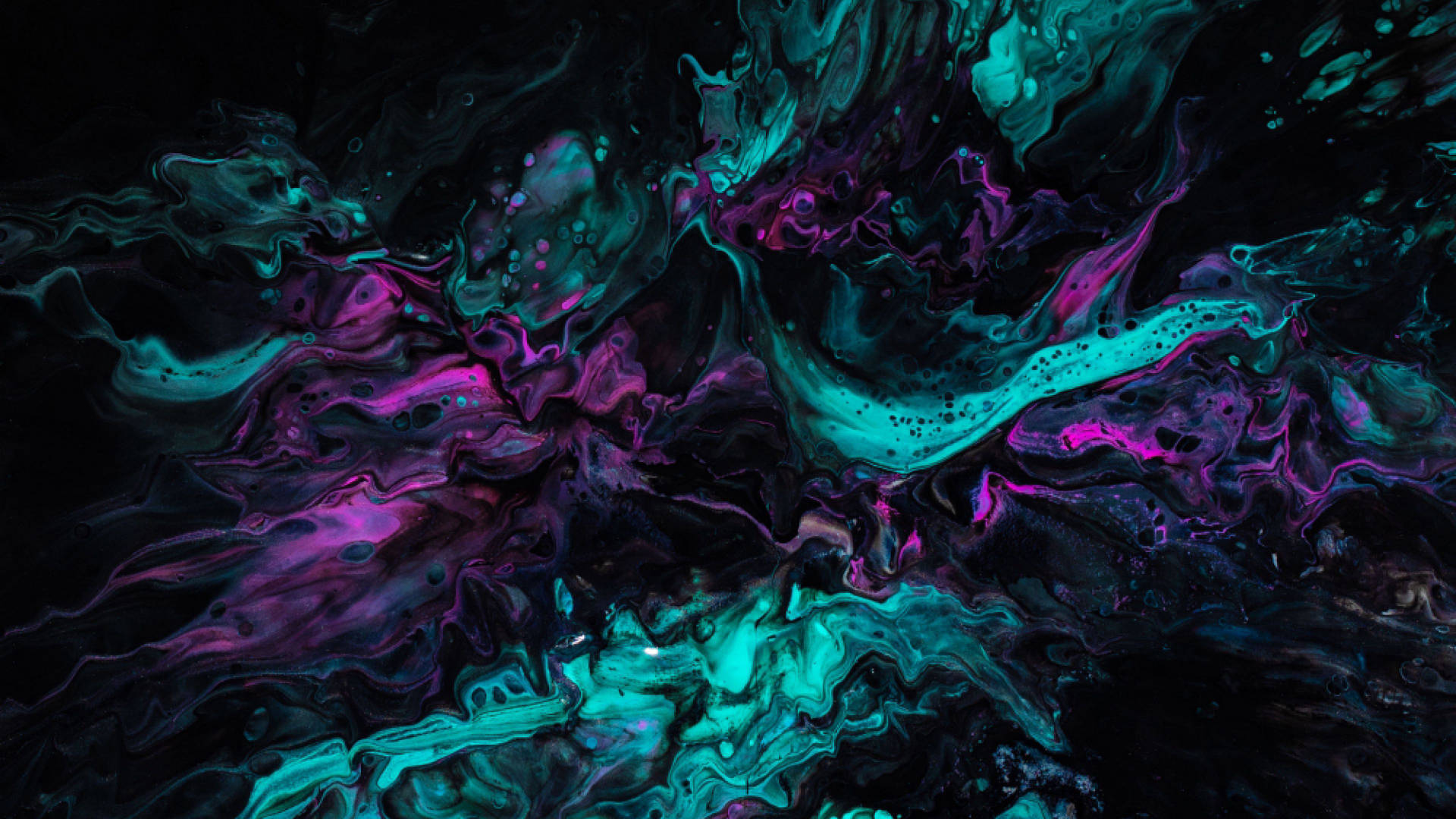 Turquoise Splashing Abstract Background