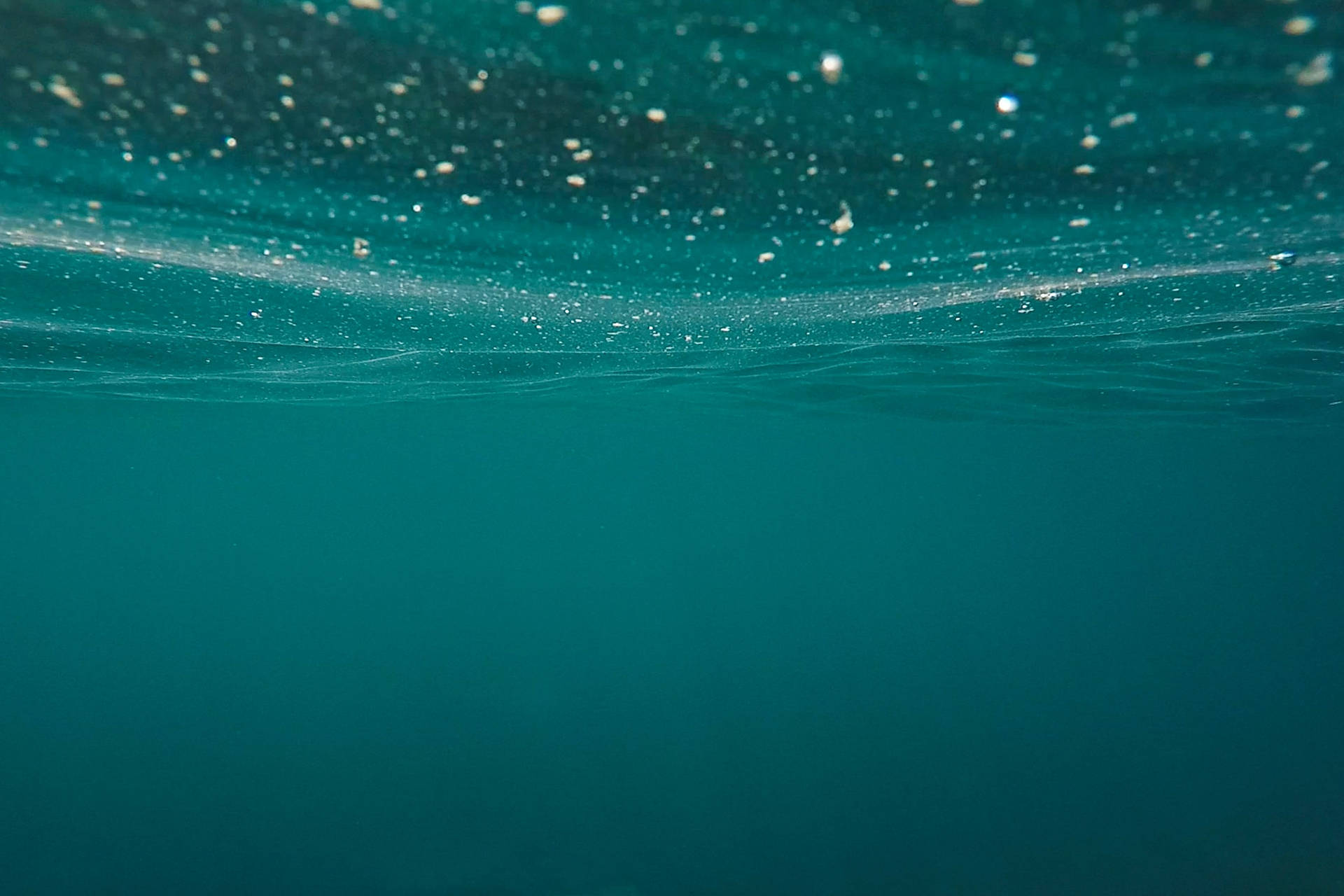 Turquoise Underwater Shot