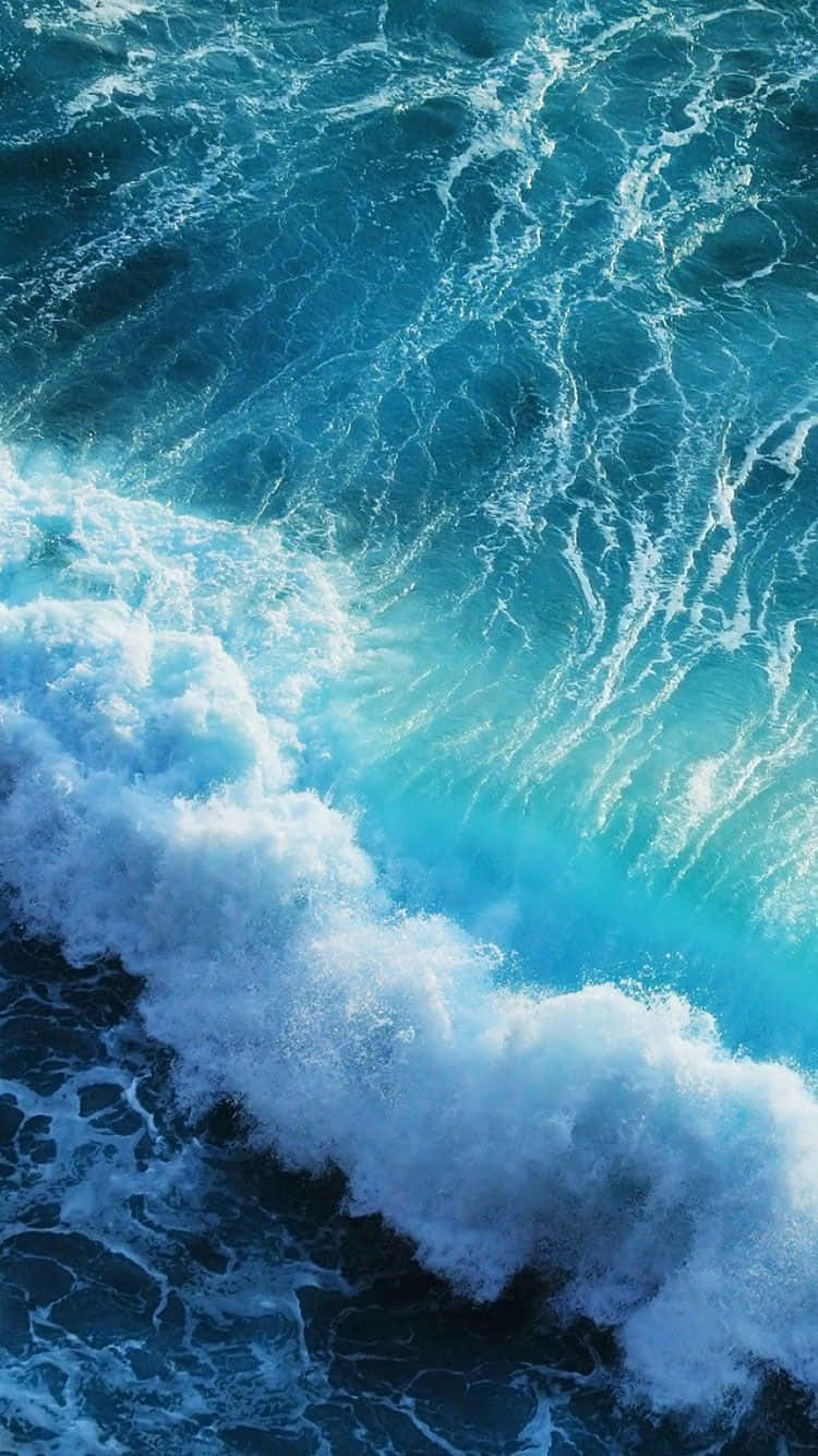 Turquoise Waves4 K Ultra H D Background