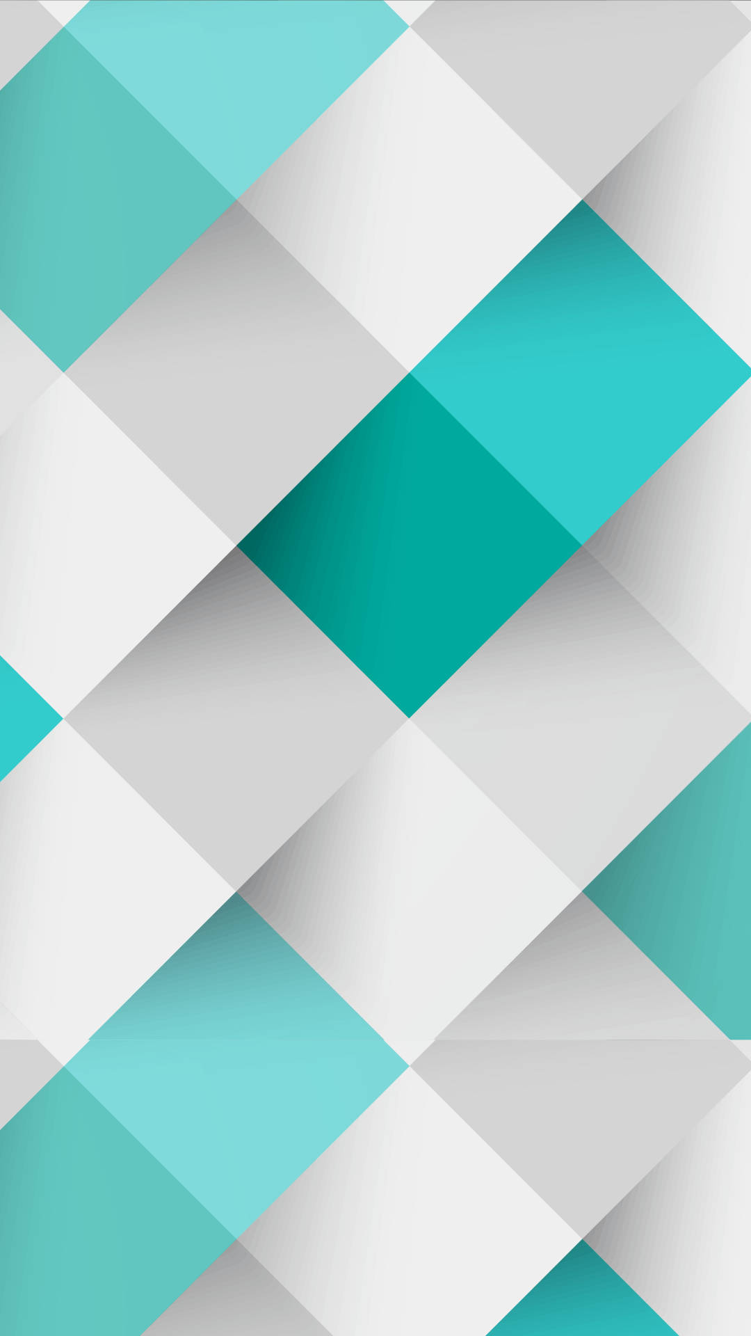 Turquoise White Tiles 3d Android Phone Background