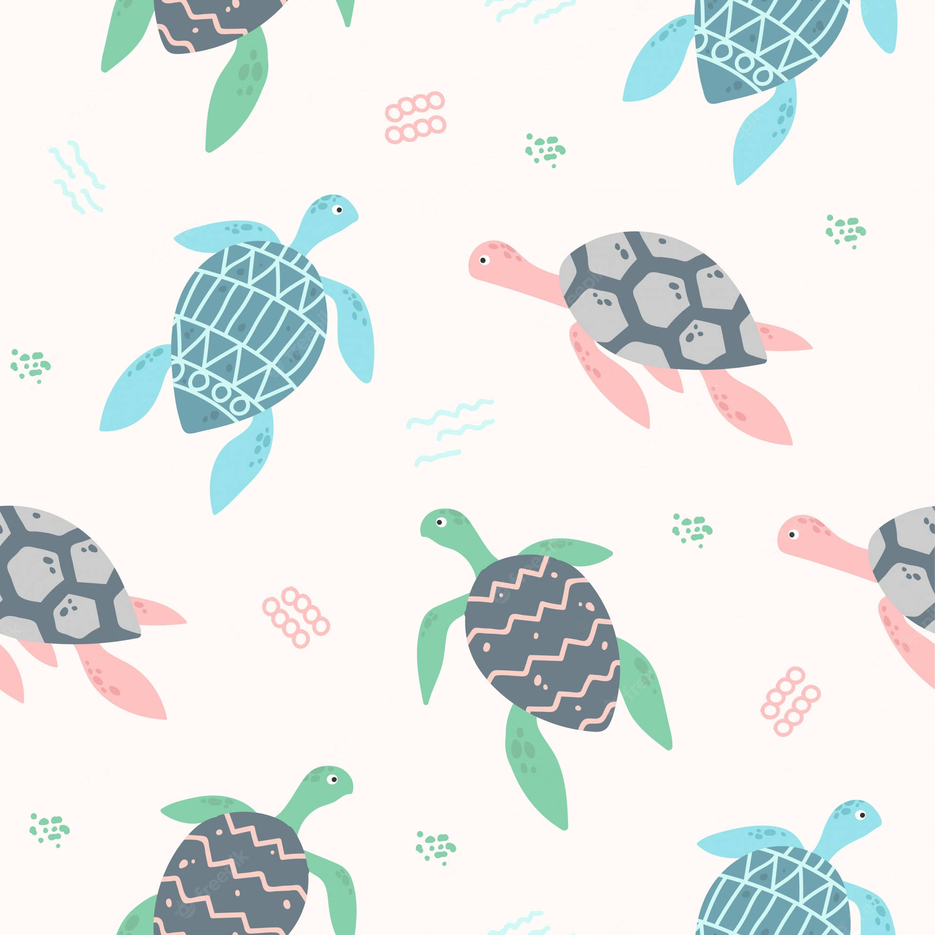 Turtle Pastel Pattern