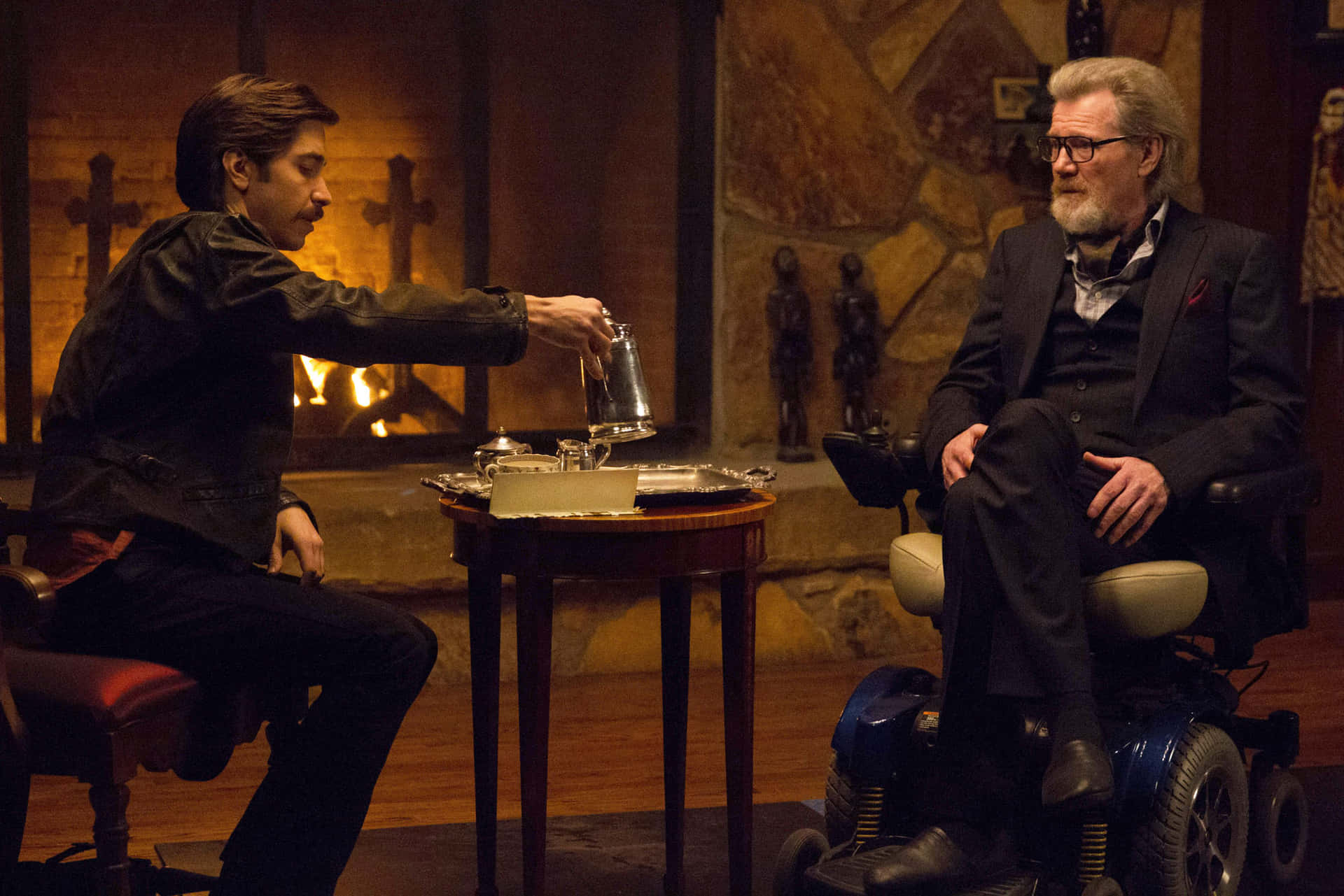 Tusk Movie Scene Michael Parks Background