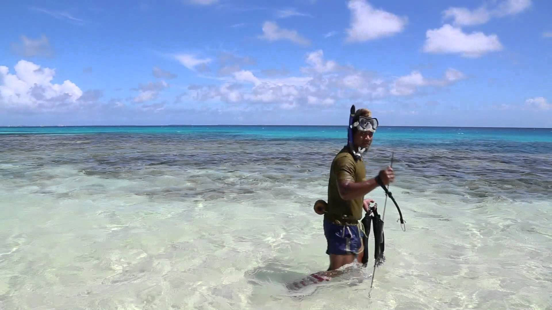 Tuvalu Citizen In Sea