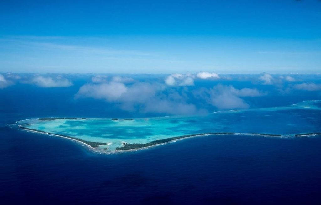 Tuvalu Island Aerial Shot