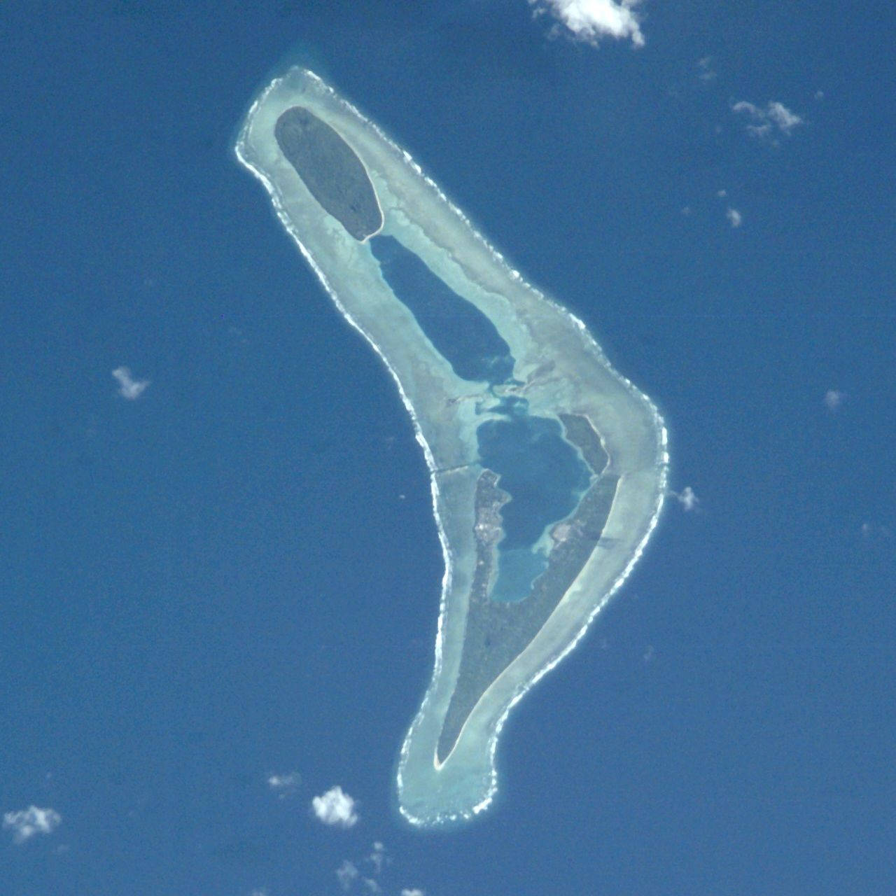 Tuvalu Island Aerial View Background