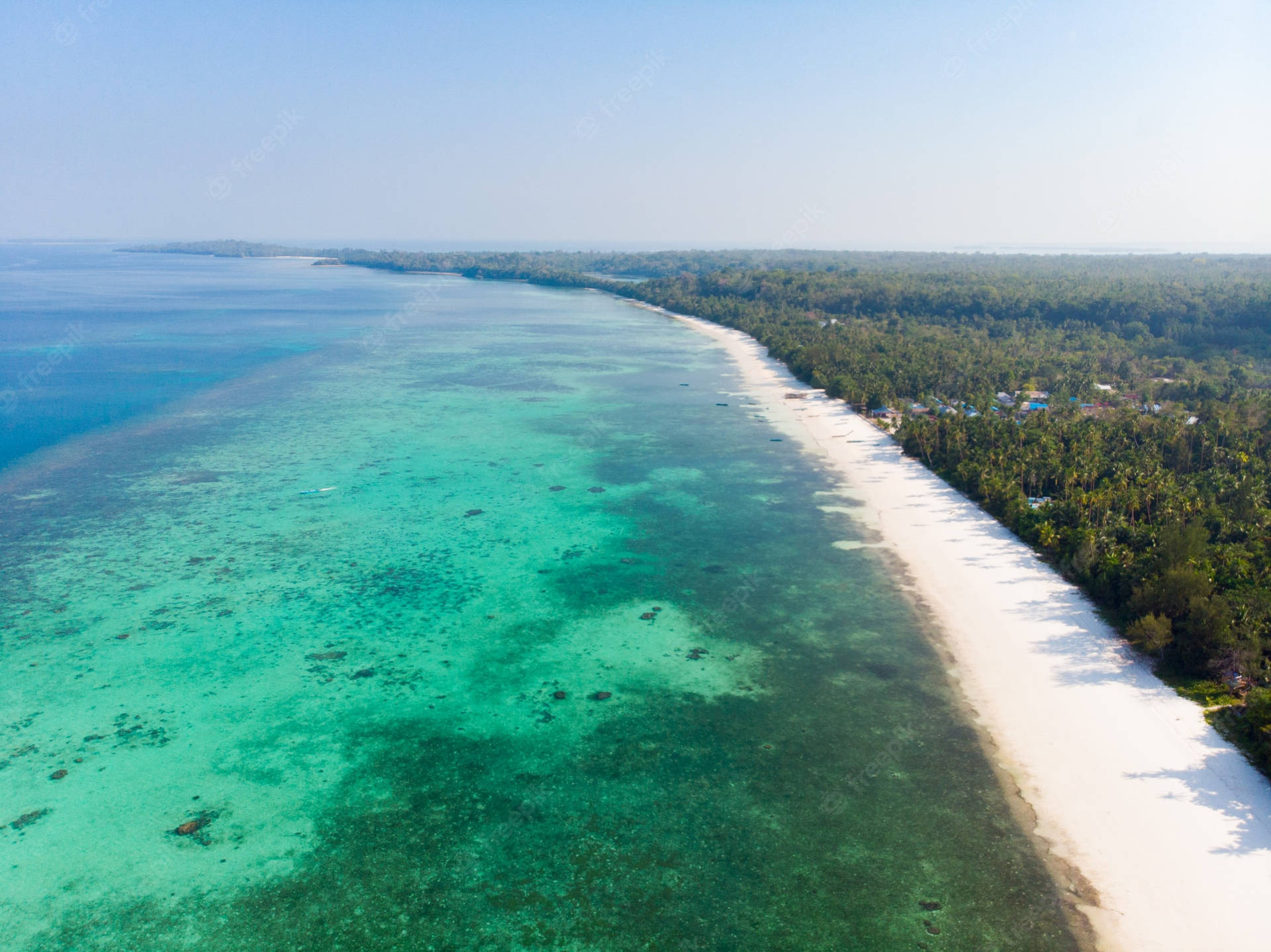 Tuvalu Sea Green Water Background