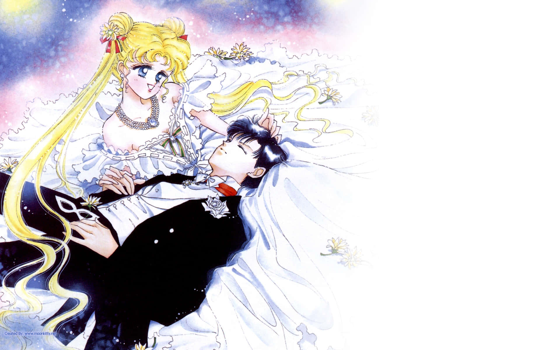 Tuxedo Mask's Brave Clairvoyance In The Face Of Danger Background