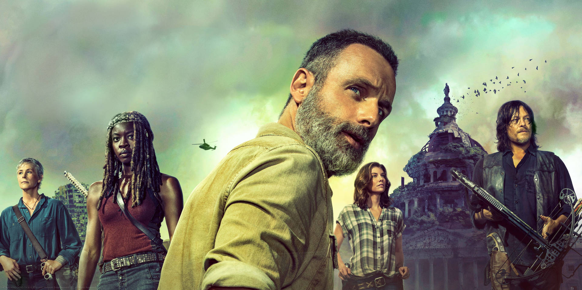Tv 4k The Walking Dead Cast Background