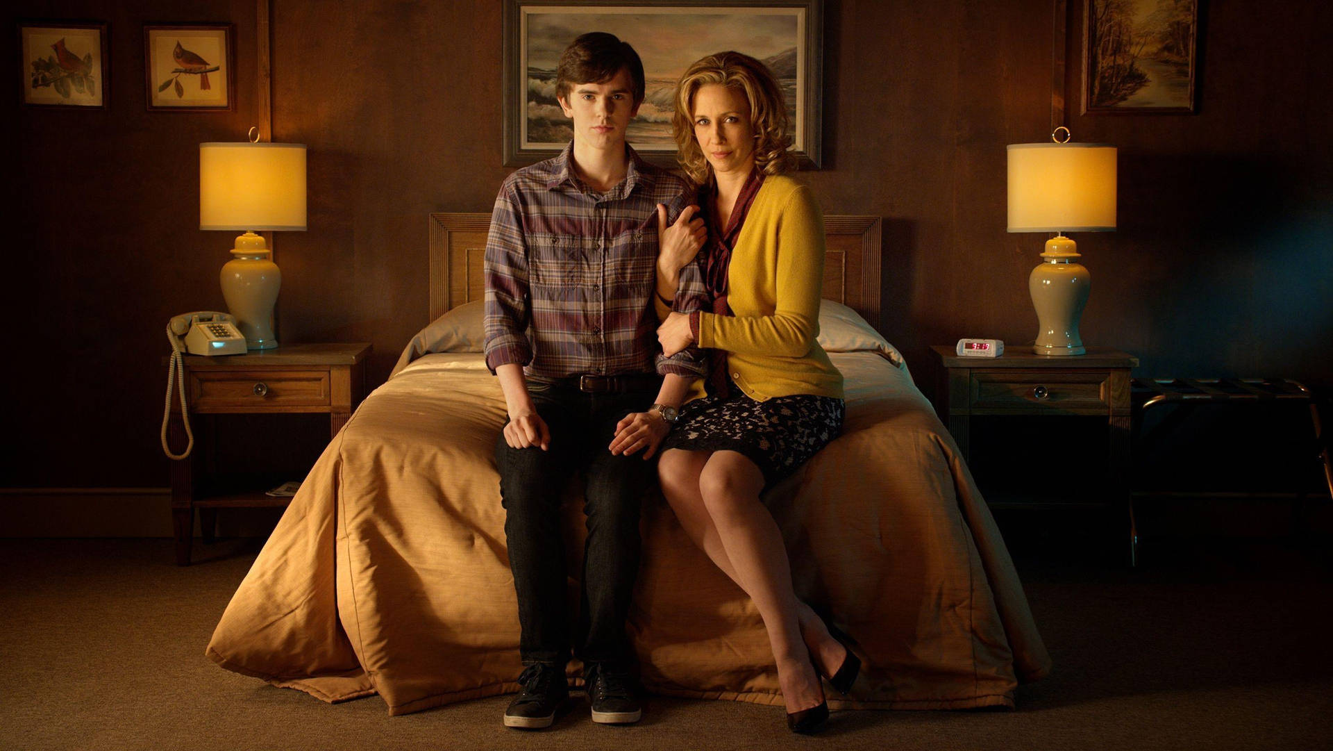Tv Series Bates Motel Bedroom With Norma And Norman