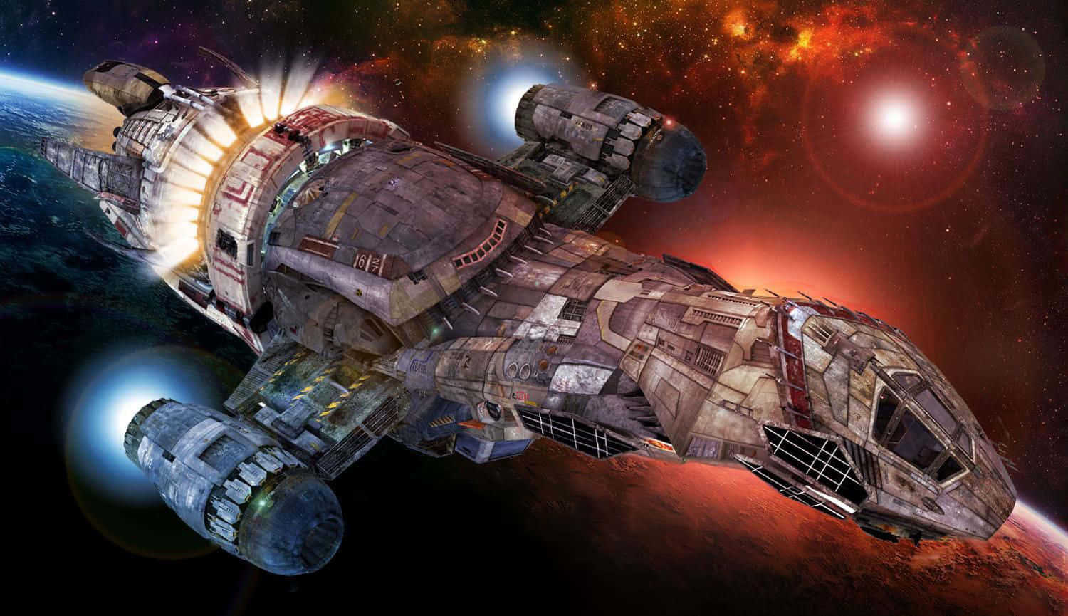 Tv Show Firefly The Serenity Spacecraft Background