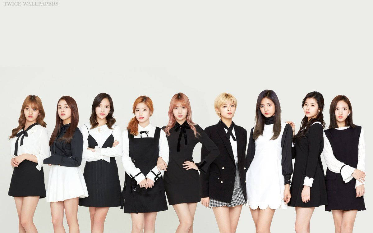 Twice Black And White Background