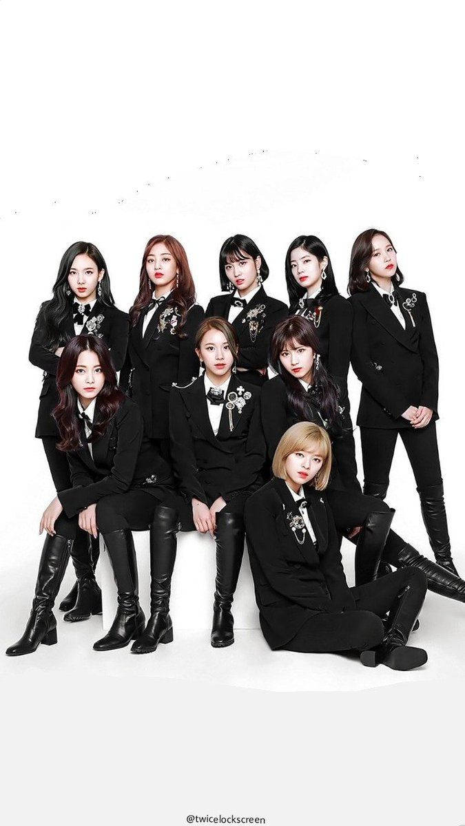 Twice In Black Suit Background
