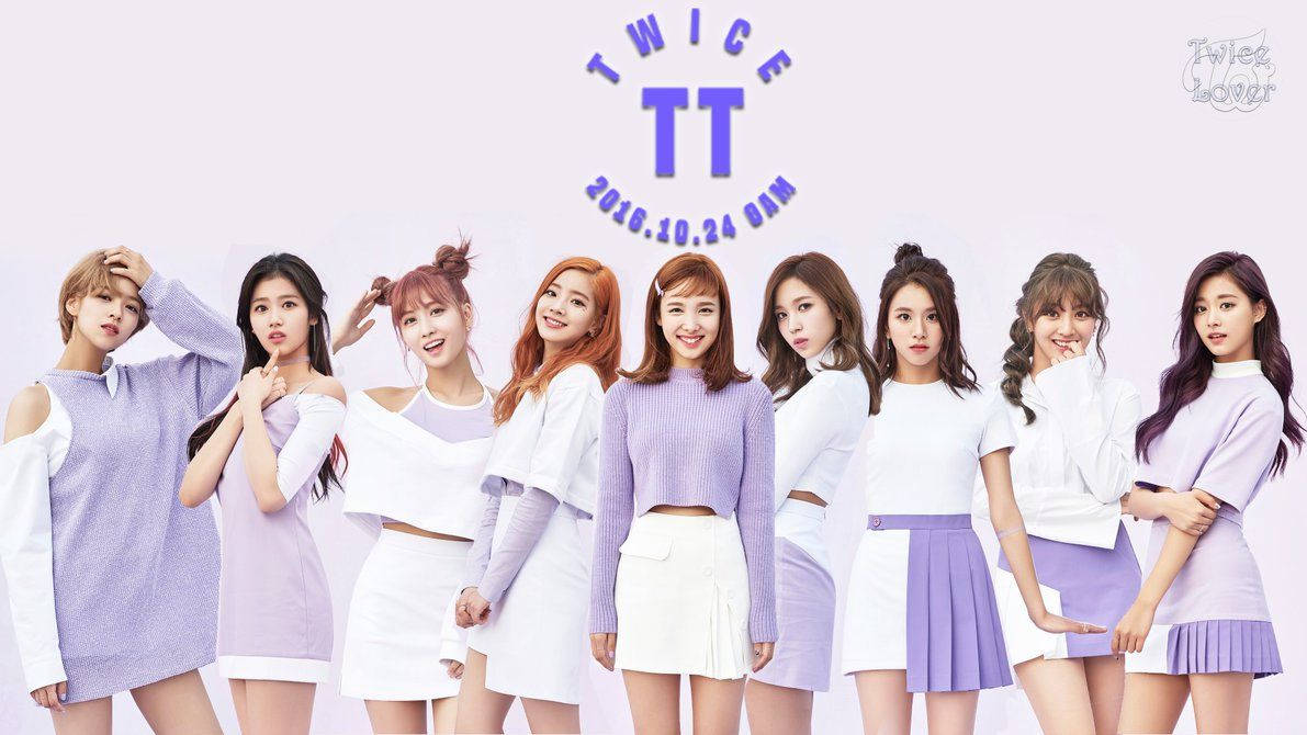 Twice In Lavender Outfits Background