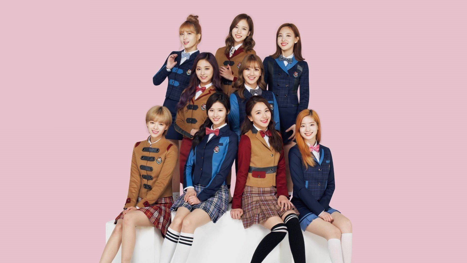Twice Korean School Uniform Background