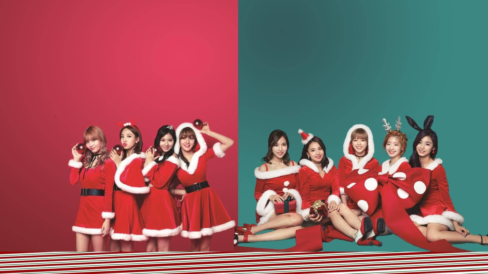 Twice Santa Claus Outfit Background