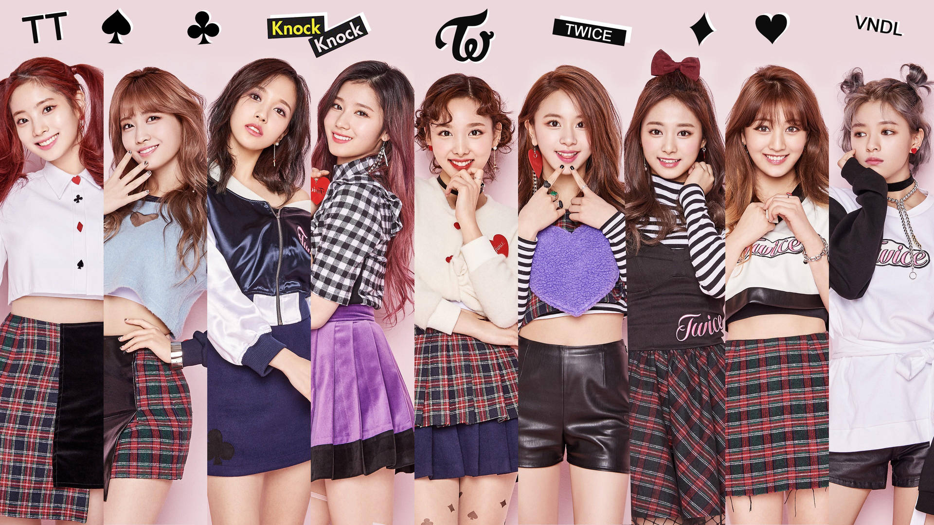 Twice With Logos Background