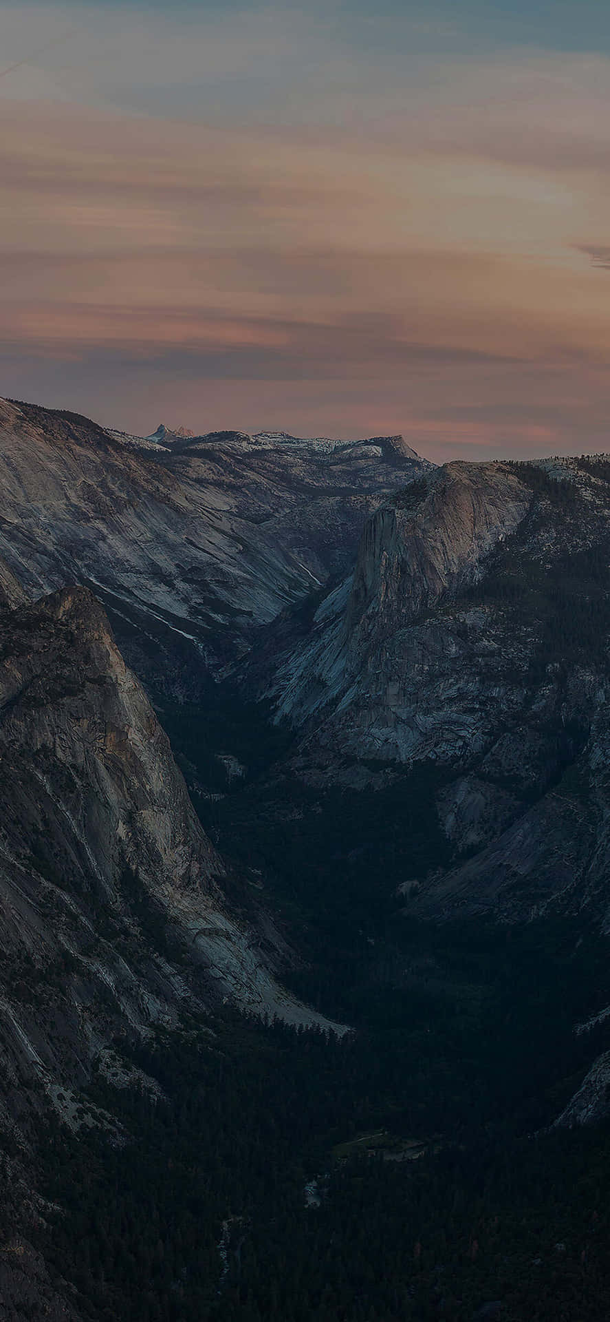 Twilight_ Glow_ Over_ Mountain_ Valley_4 K