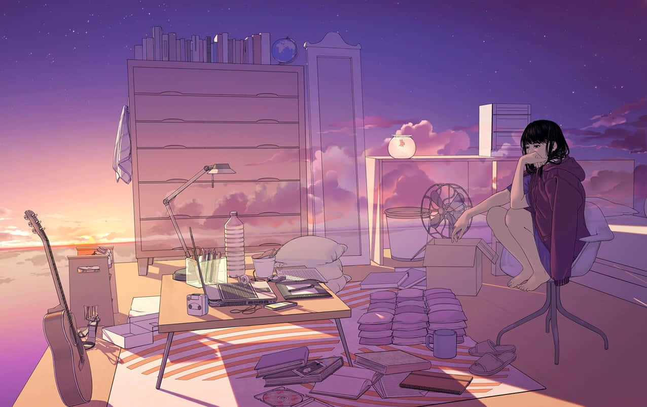 Twilight Musing Anime Artist Background