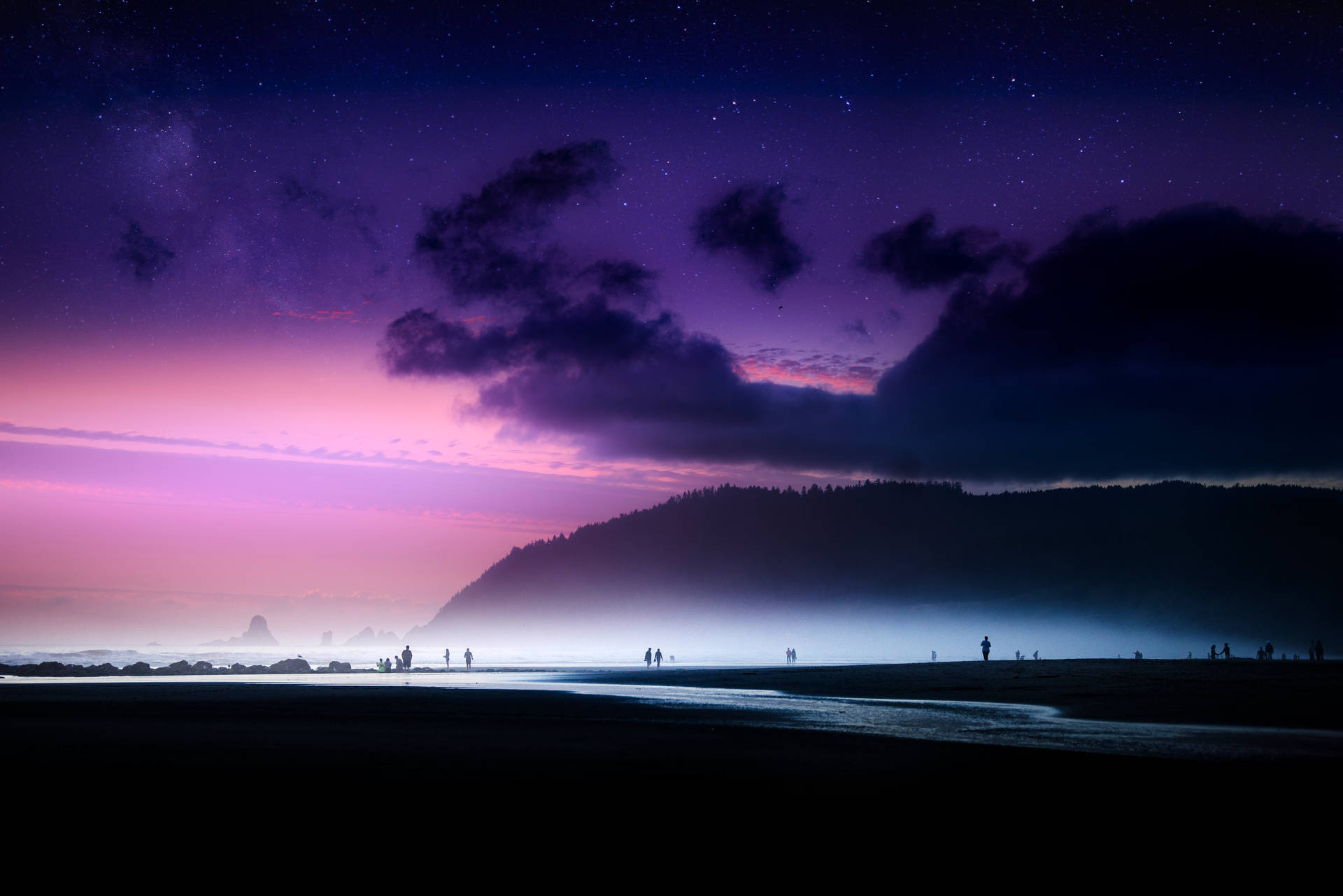 Twilight Sky Ocean Desktop Background