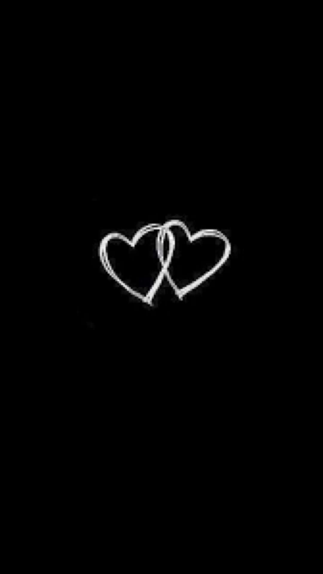 Twin Black Heart Iphone Background