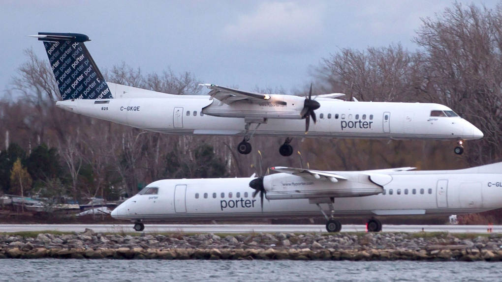 Twin E195-e2 Jet Porter Airlines Background