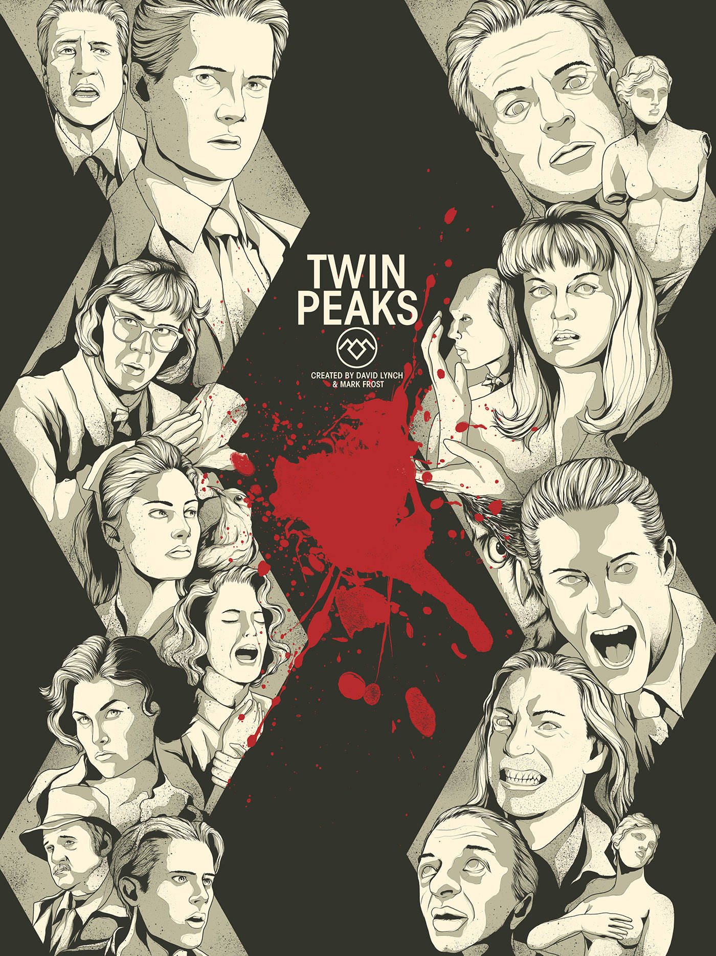 Twin Peaks Art Poster Background