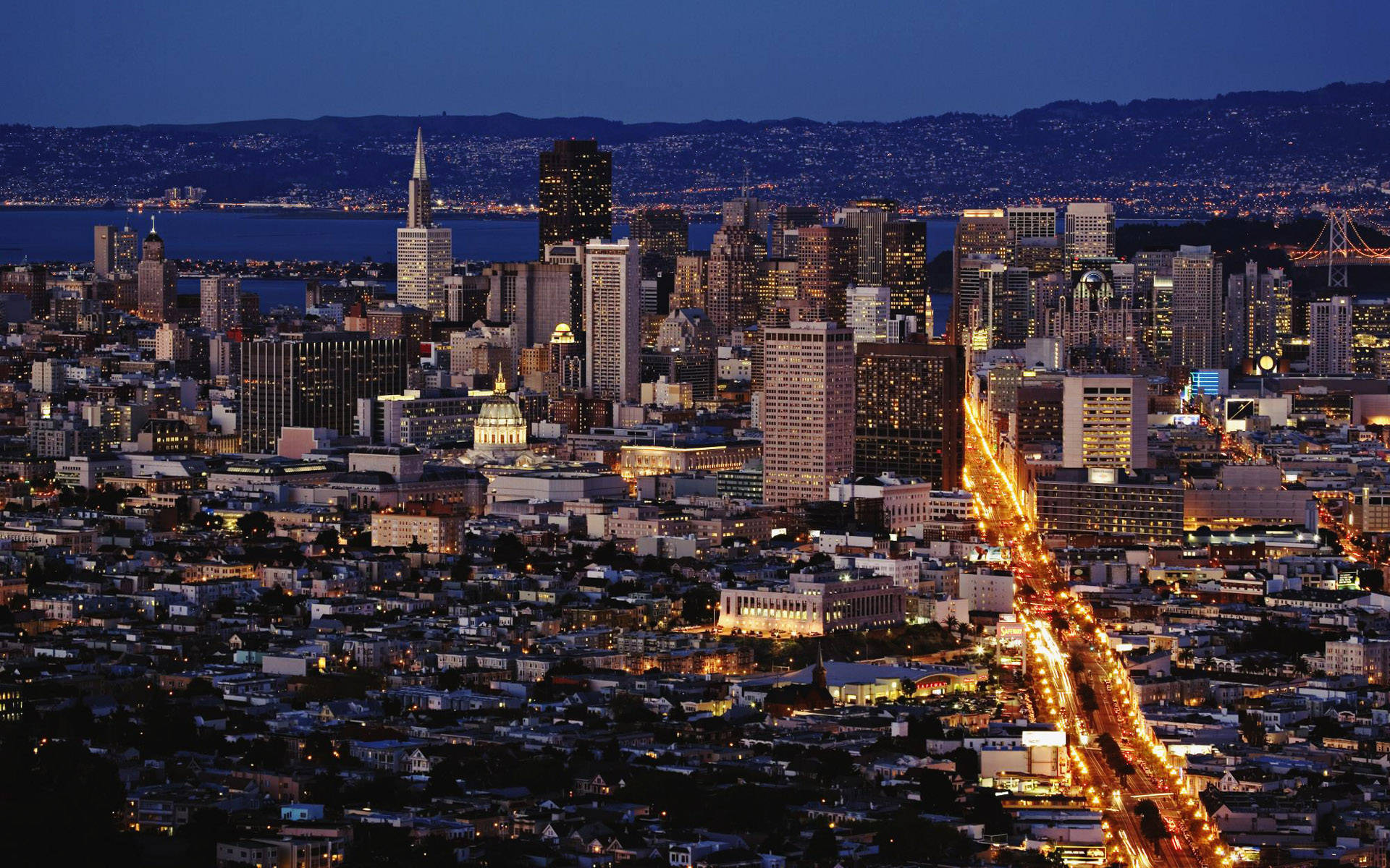 Twin Peaks At Night Background