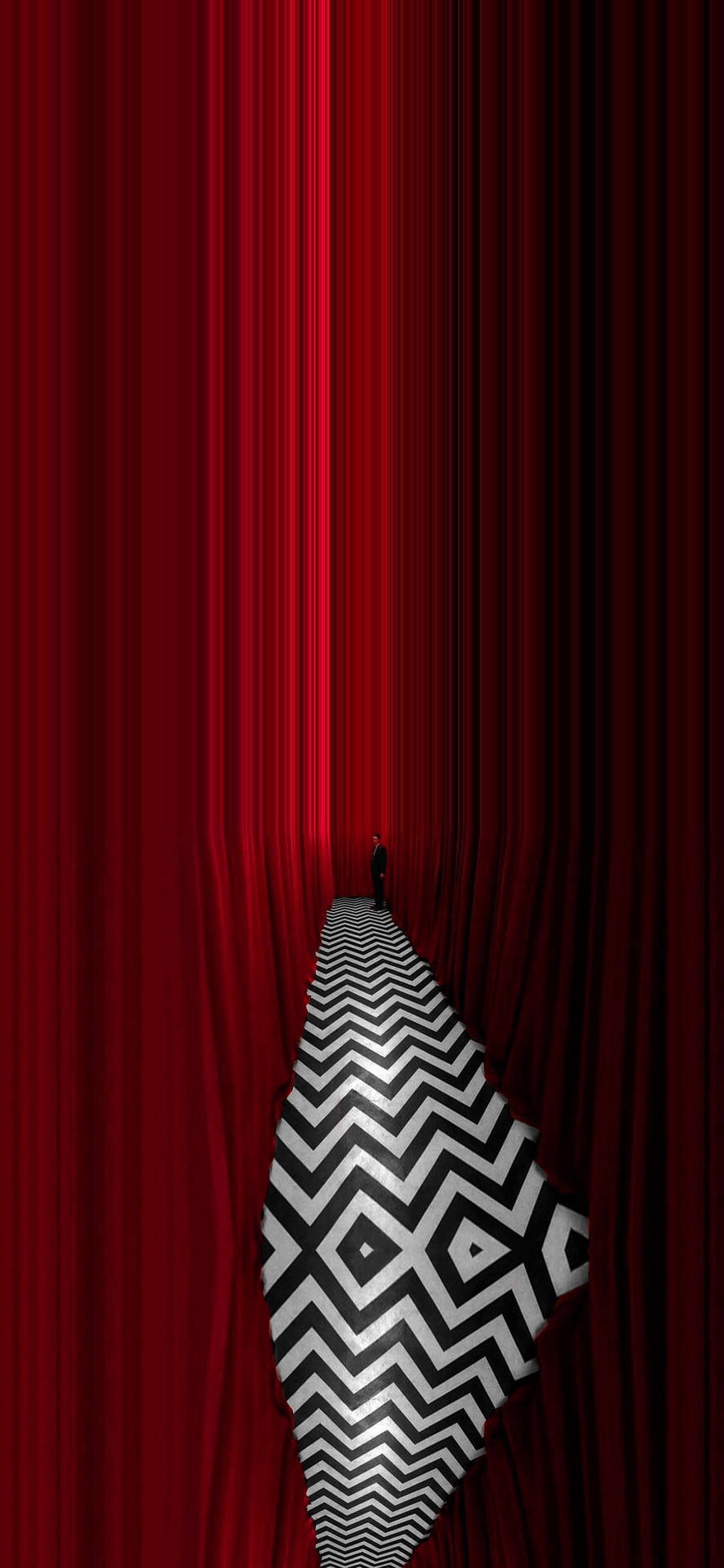 Twin Peaks Red Curtains Background