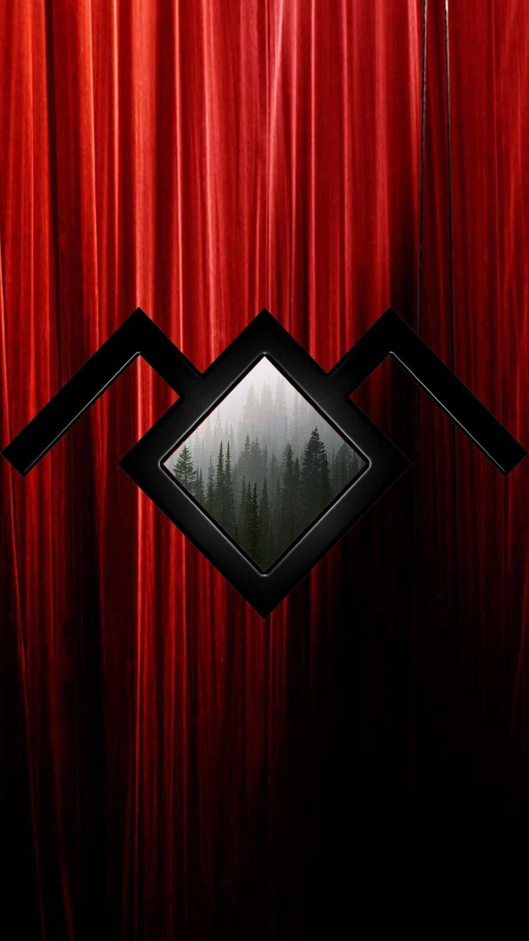 Twin Peaks Red Diamond Background