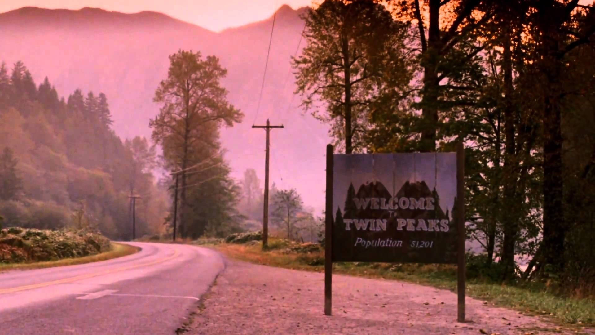 Twin Peaks Welcome Sign Background