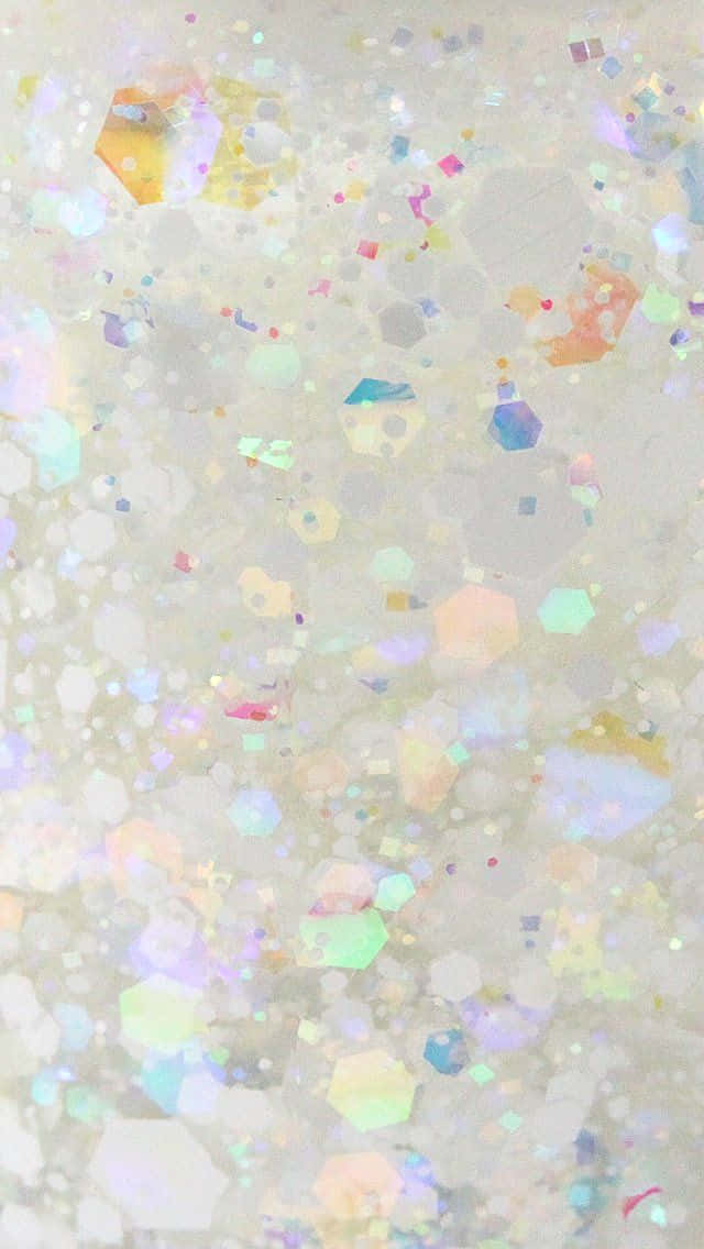 Twinkling White Glitter Adds A Touch Of Elegance Background