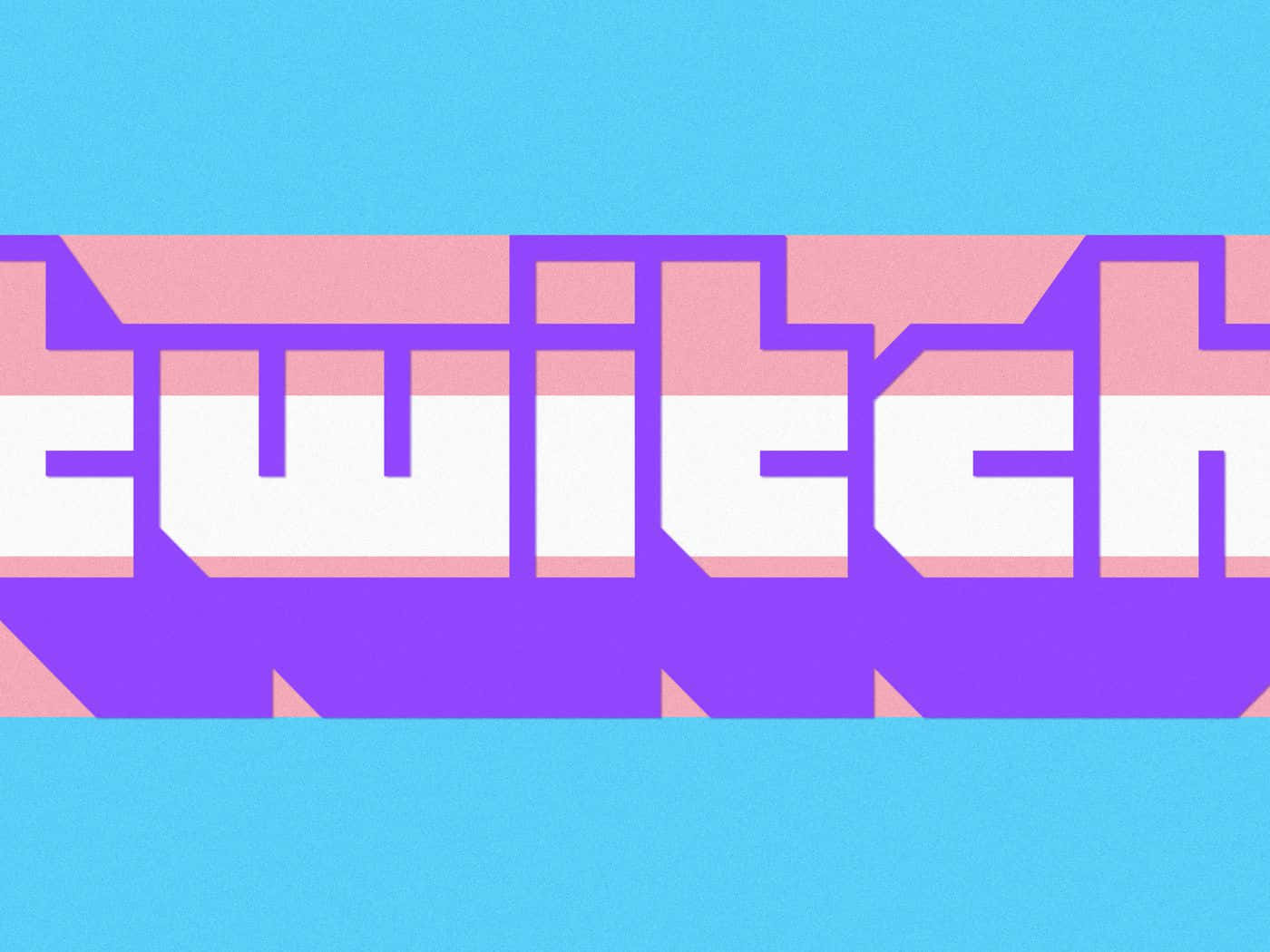 Twitch In Transgender Colors Background