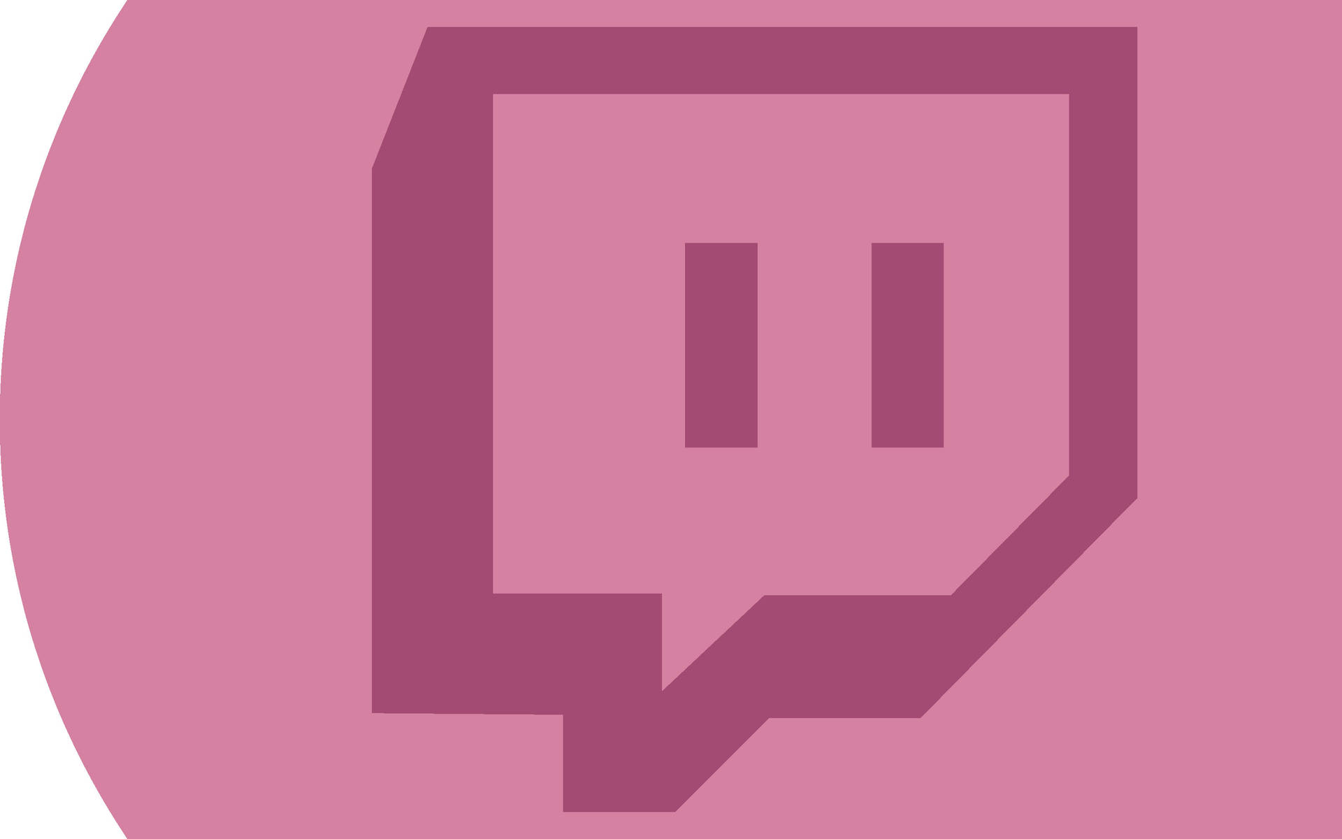 Twitch Pink Logo Background