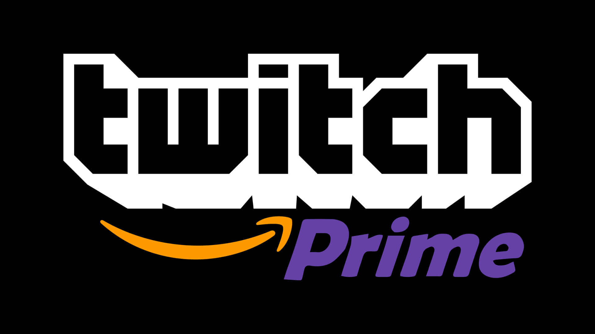 Twitch Prime Logo On A Black Background Background