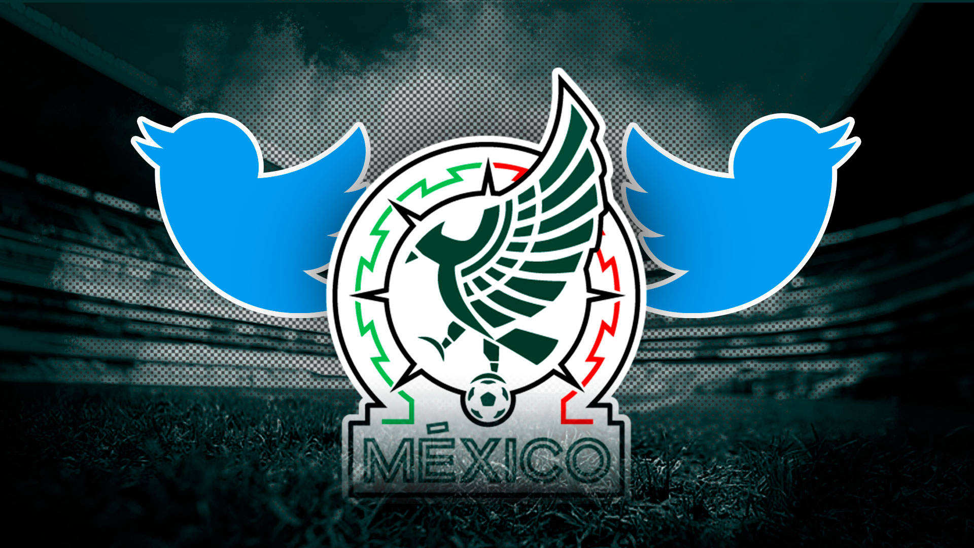 Twitter Logo Mexico National Football Team Collage Background