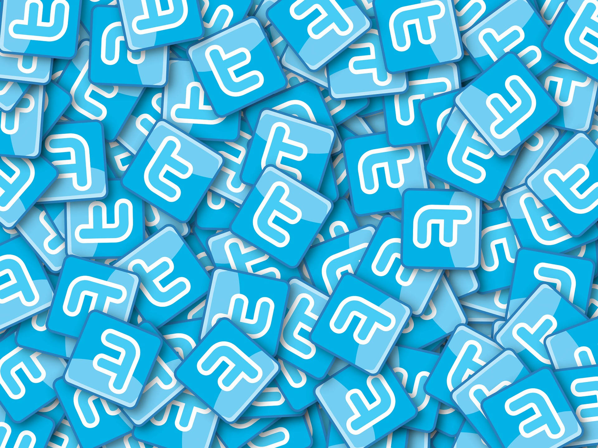 Twitter T Logo Pattern Background