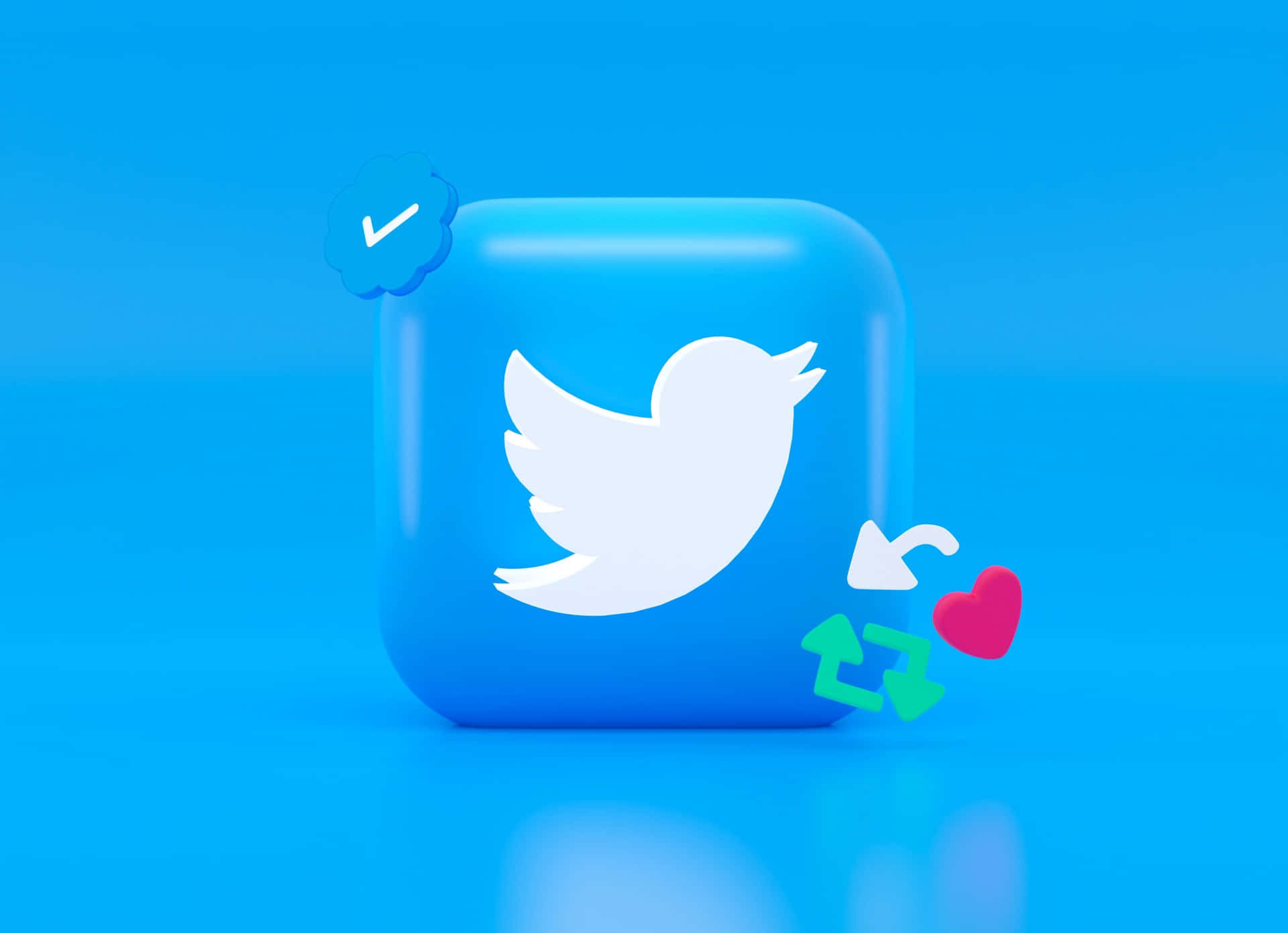 Twitter Verificationand Engagement Concept Background