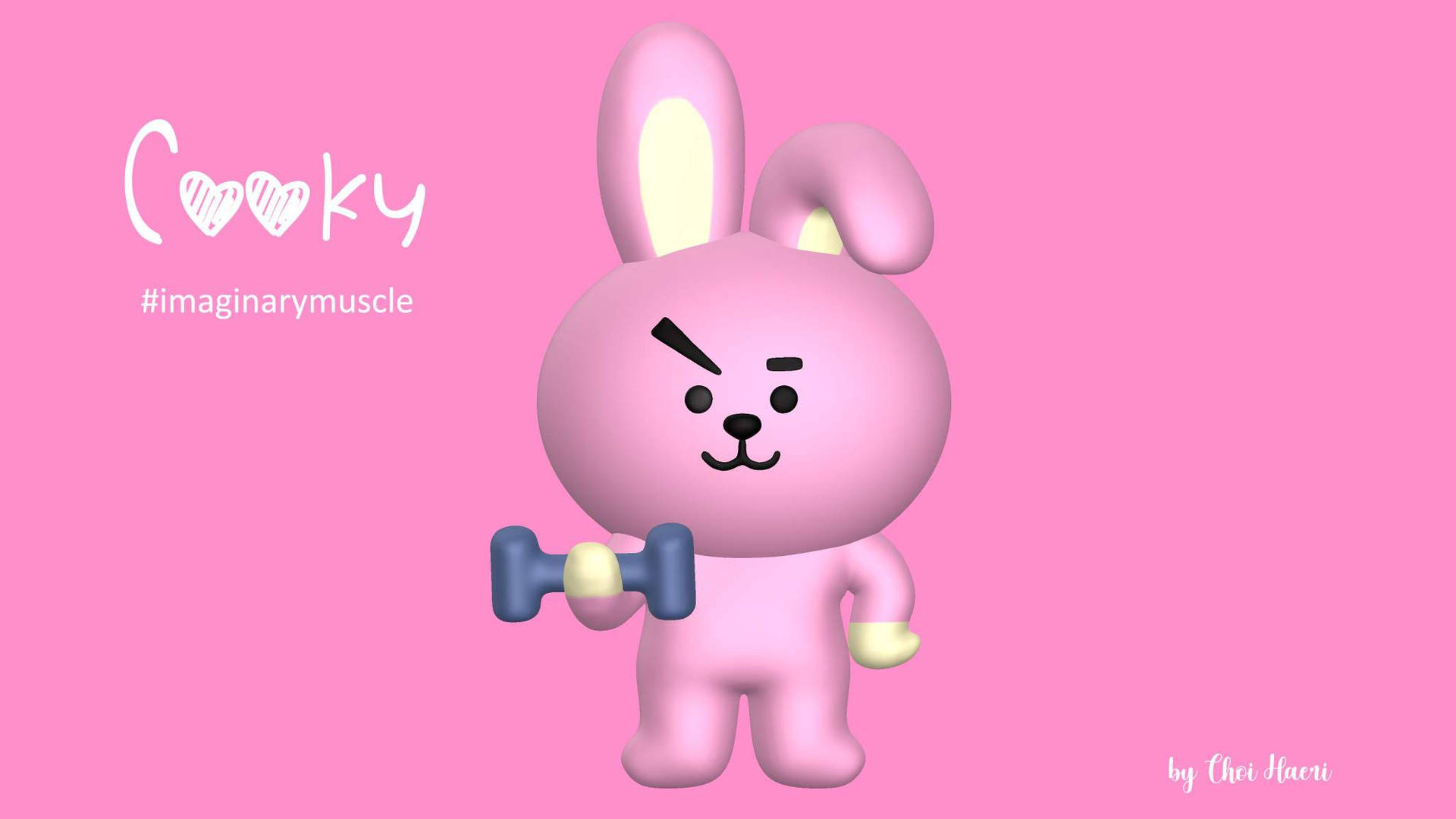 Two Adorable Cooky Bt21 Characters Indoor Background