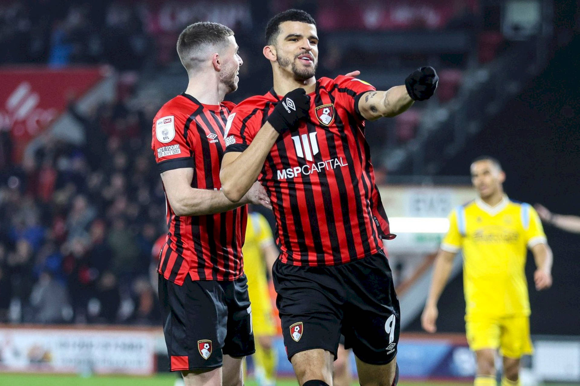 Two Afc Bournemouth Players On Field