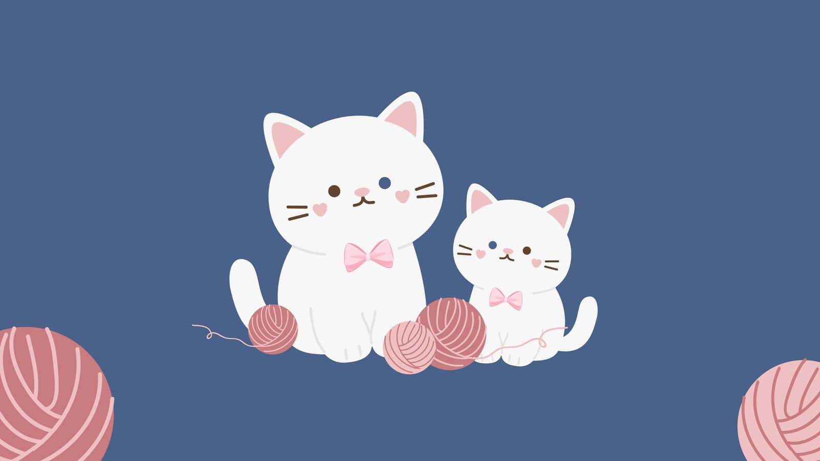 Two Cat Cupe Pc Background Design Background