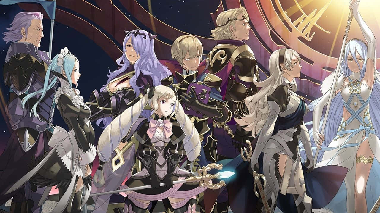 Two Characters From Fire Emblem Fates Background