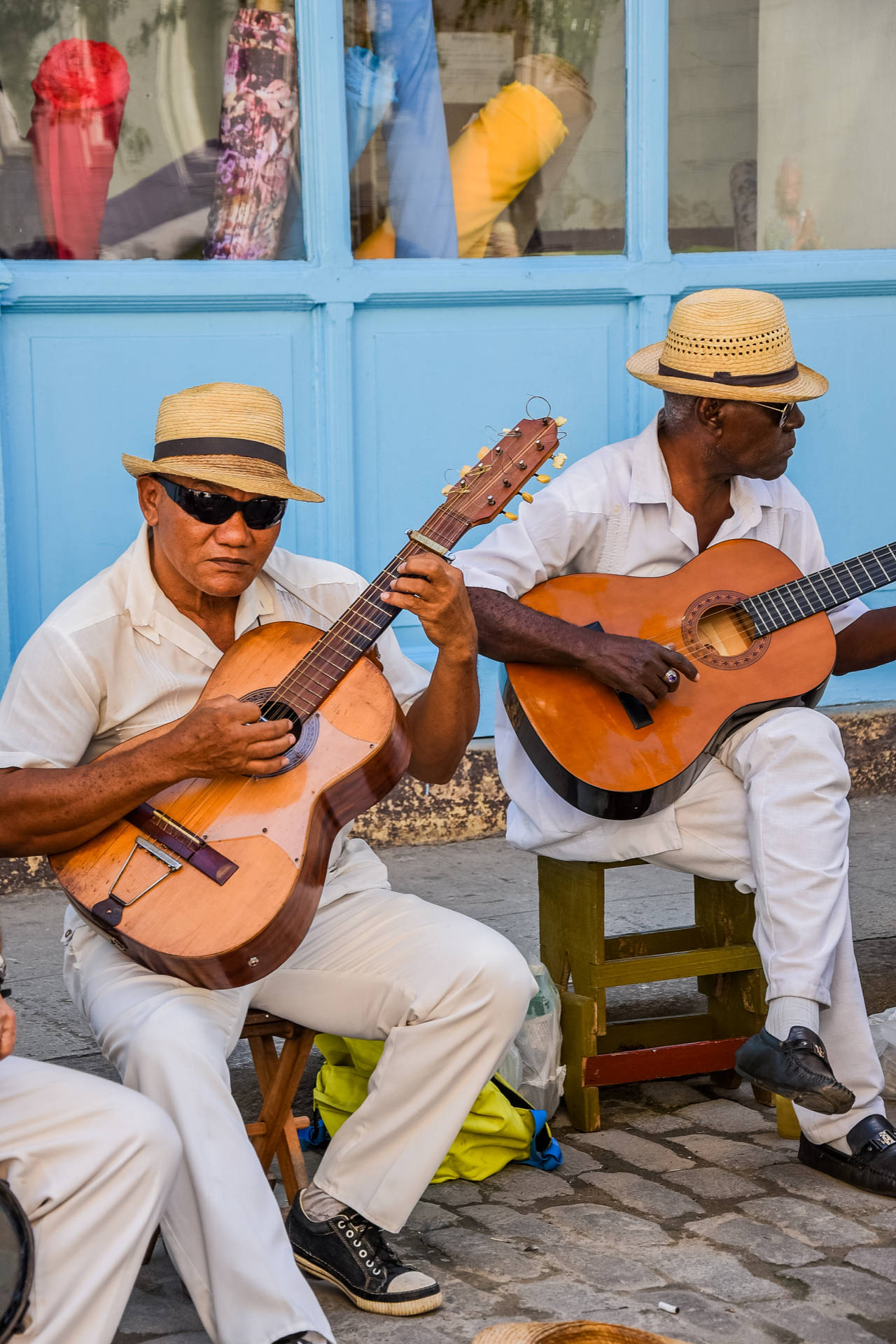 Two Cuban Men Background