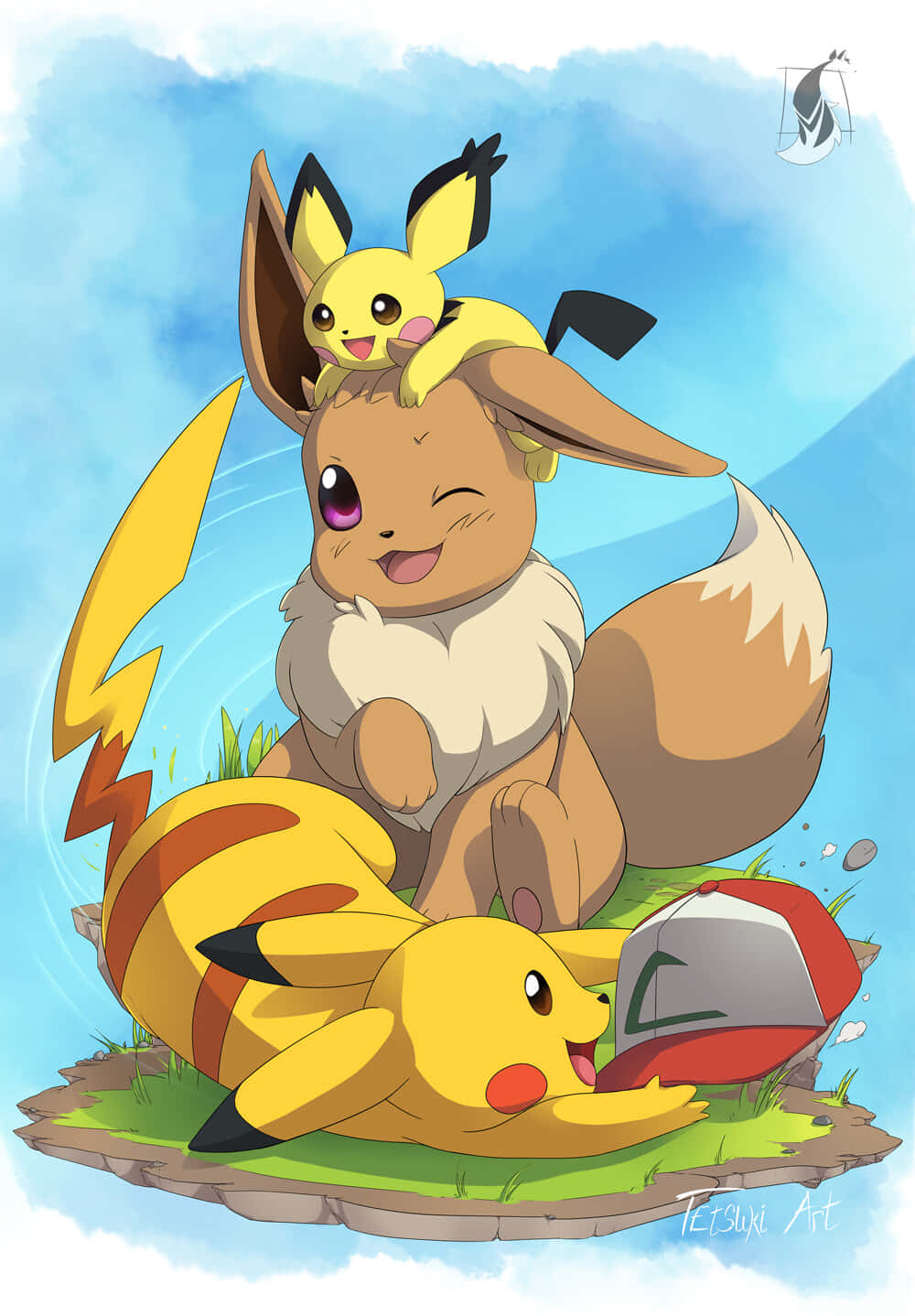 Two Cute Pokemon Ready For Adventure! Background