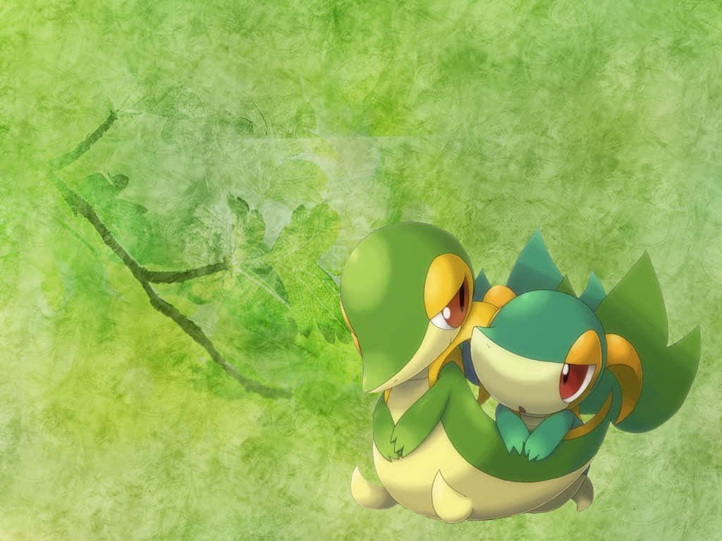 Two Cute Snivy Background