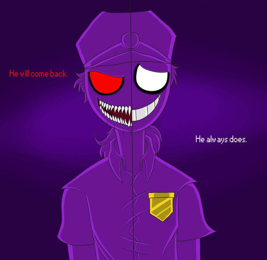 Two-faced Purple Guy Fnaf Background