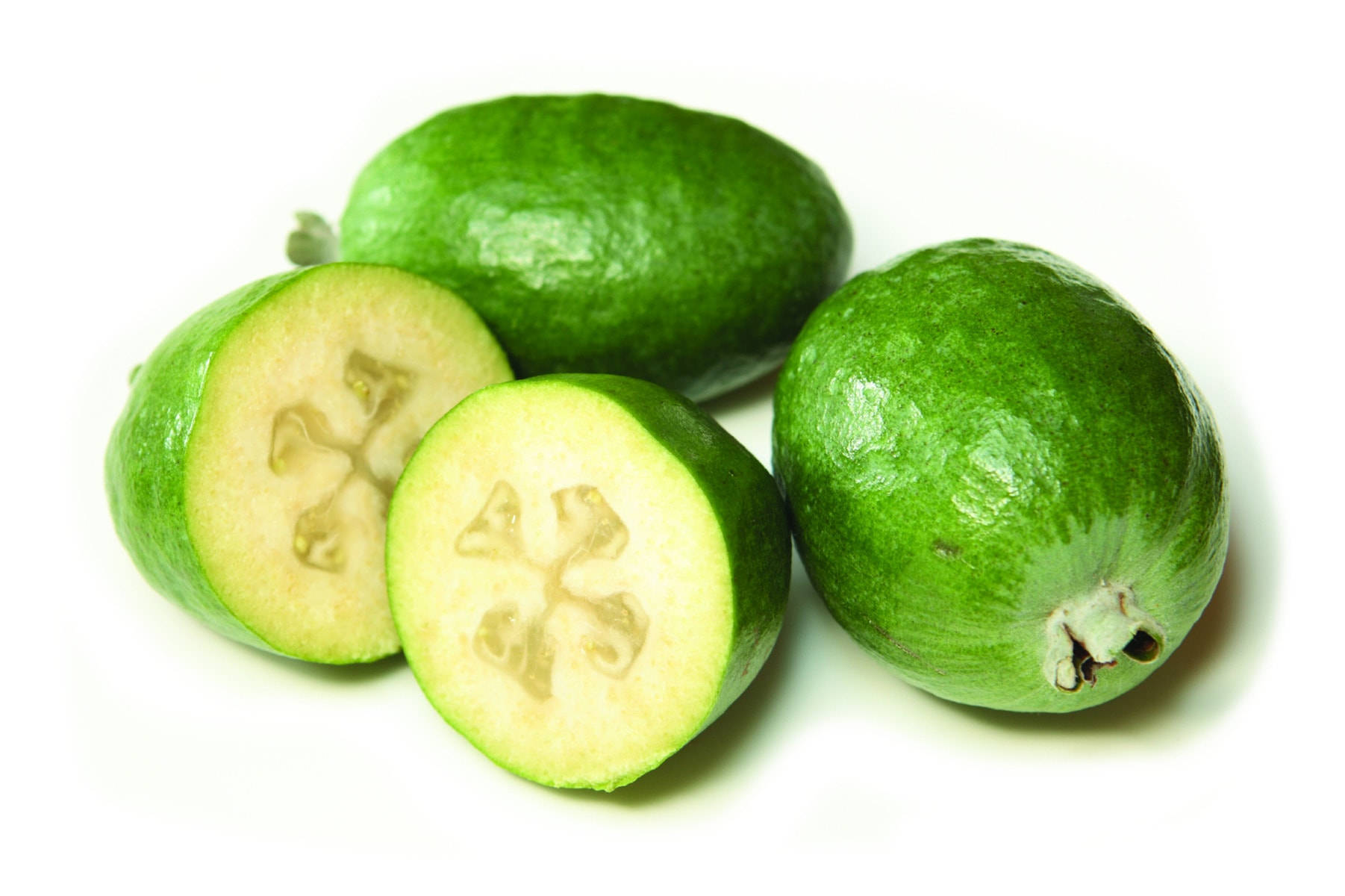 Two Feijoas And In Half