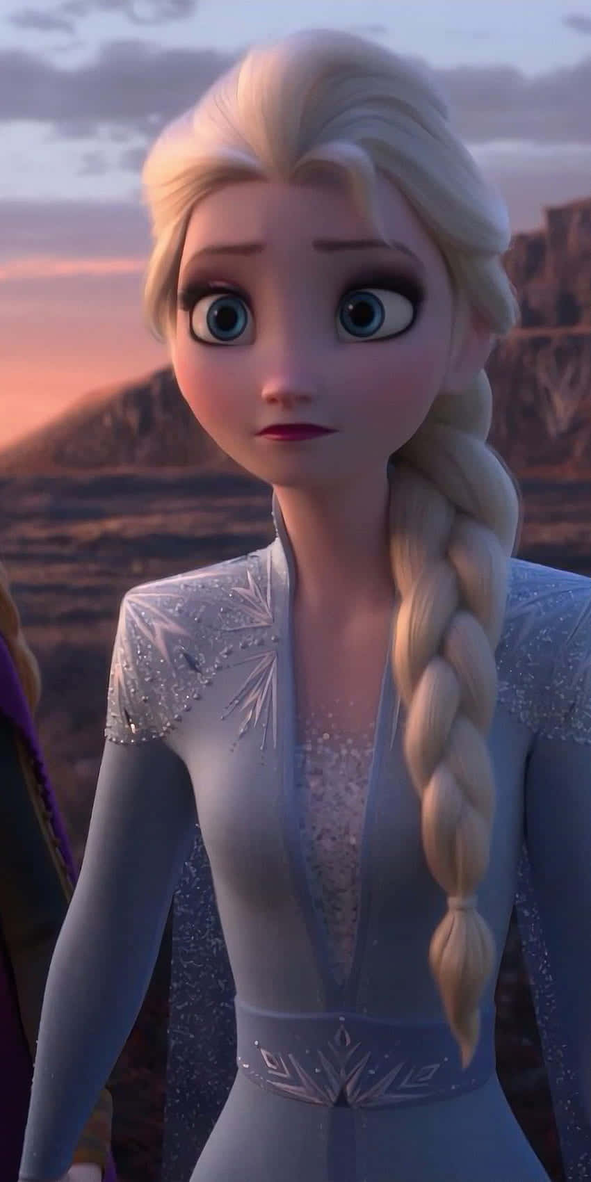 Two Frozen Characters Standing Next To Each Other Background