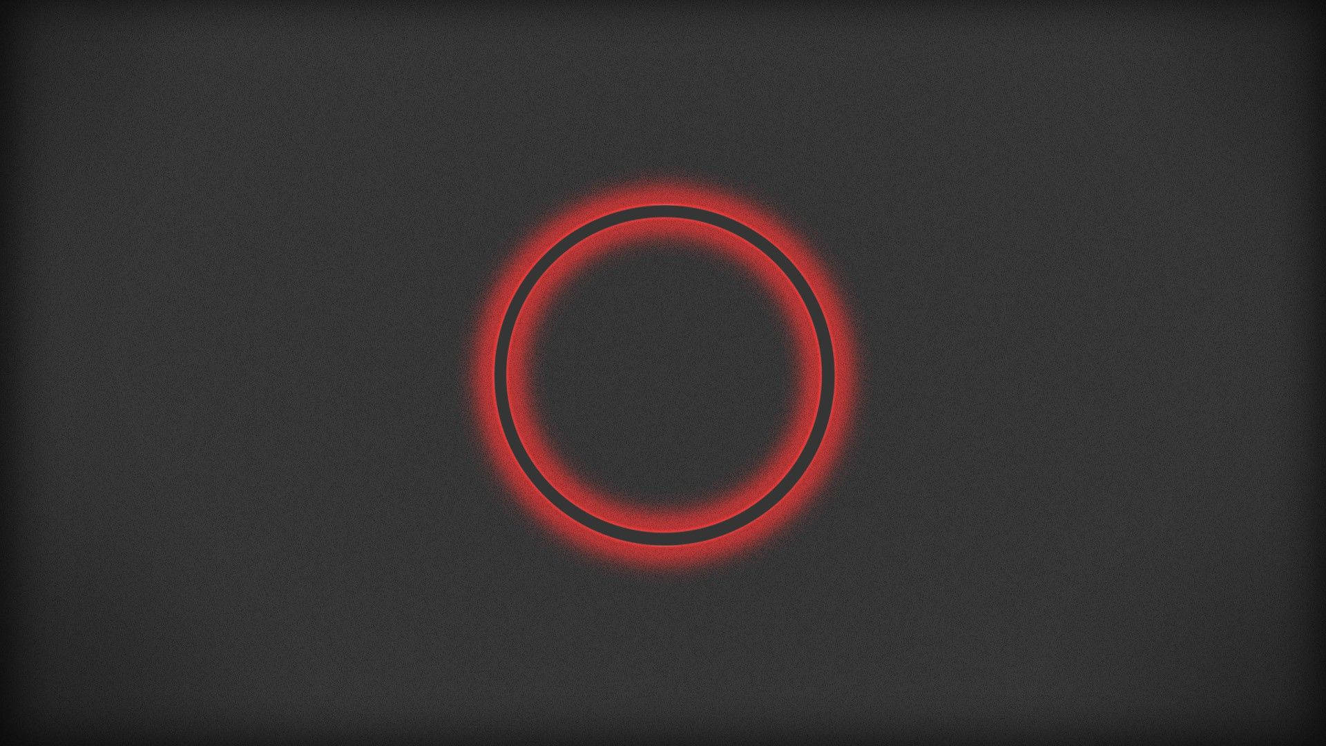 Two Glowing Red Circles